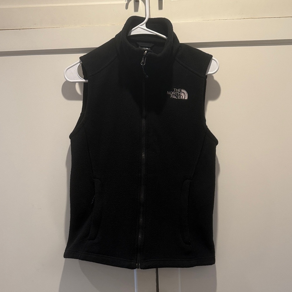 The North Face Black Sleeveless Fleece Vest